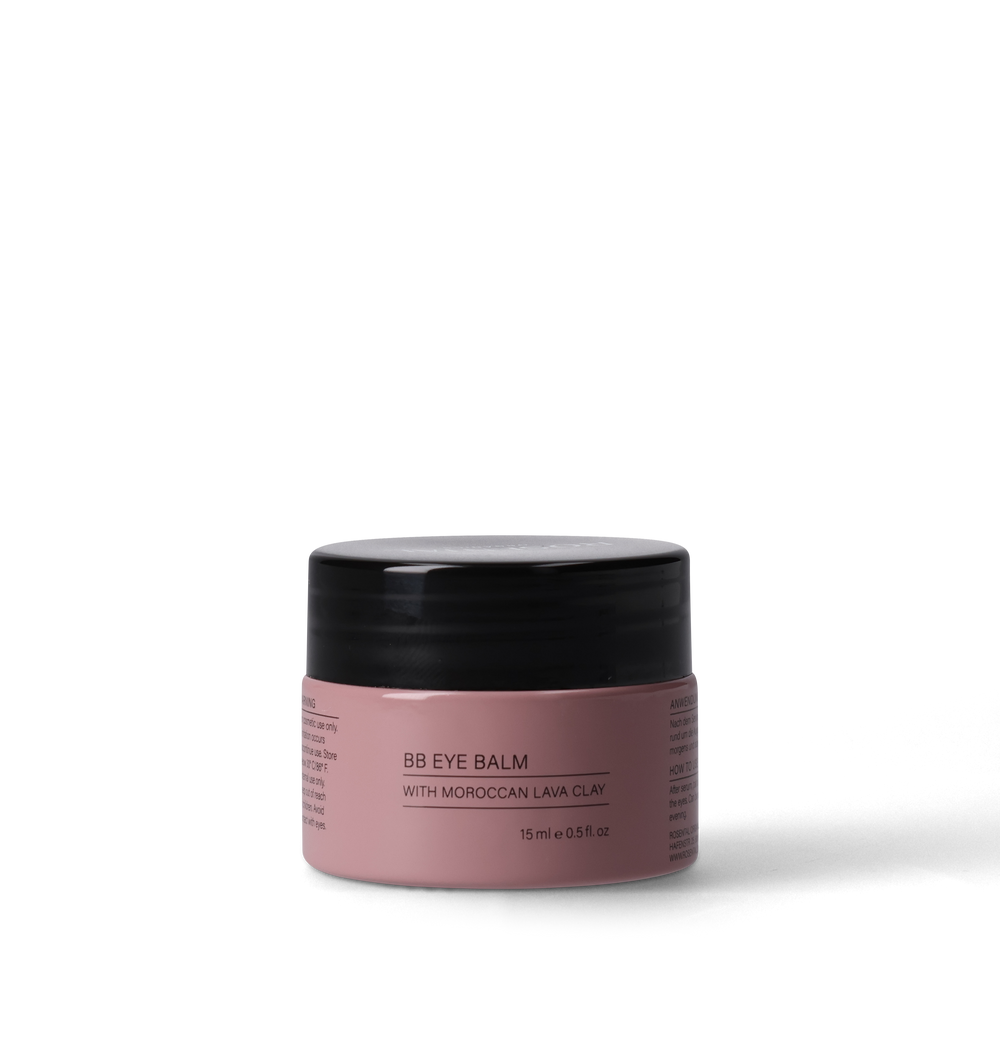 BB Eye Balm met Marokkaanse lava klei van Rosental Organics voor revitaliserende oogverzorging.