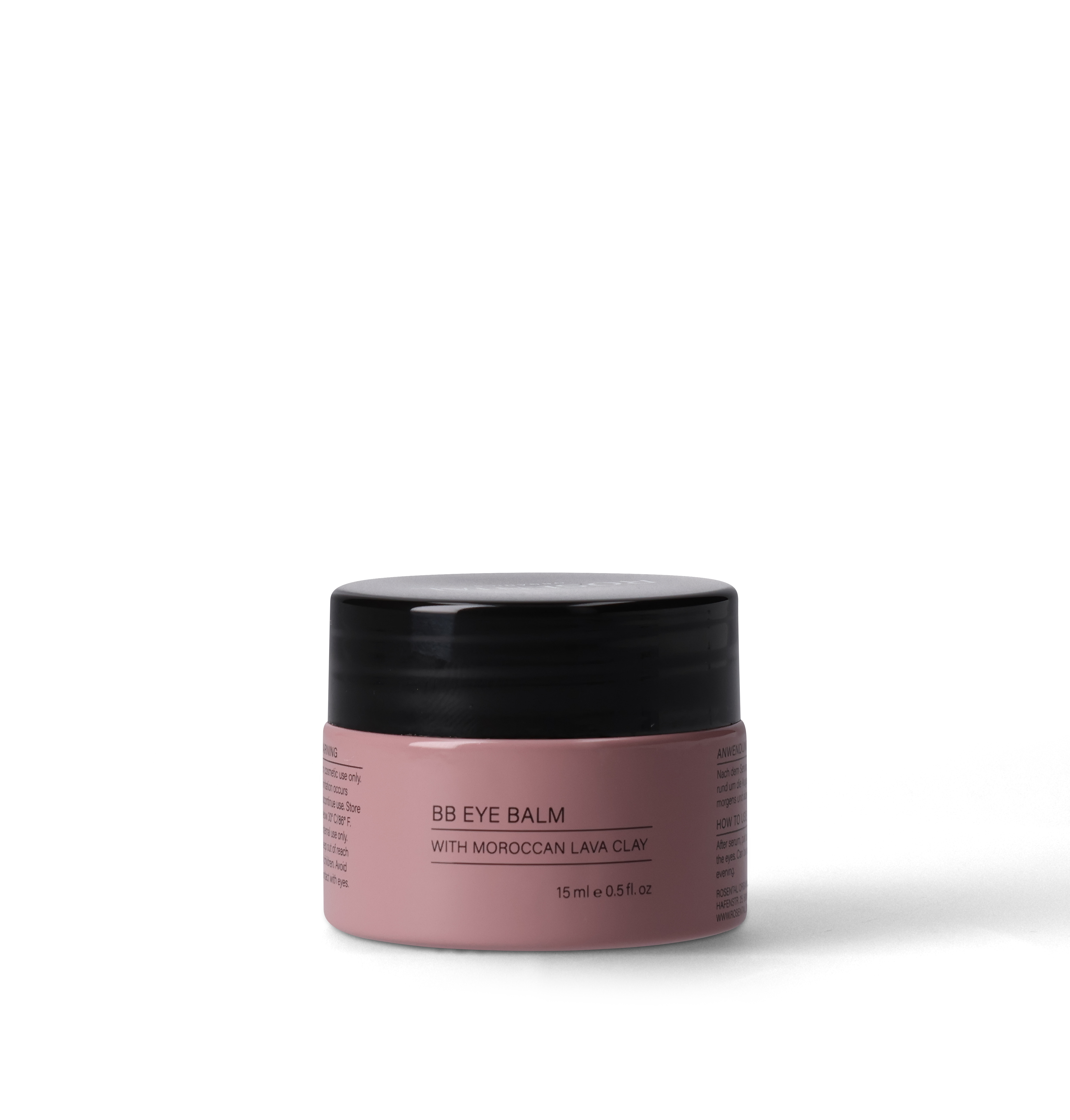 BB Eye Balm met Marokkaanse lava klei van Rosental Organics voor revitaliserende oogverzorging.