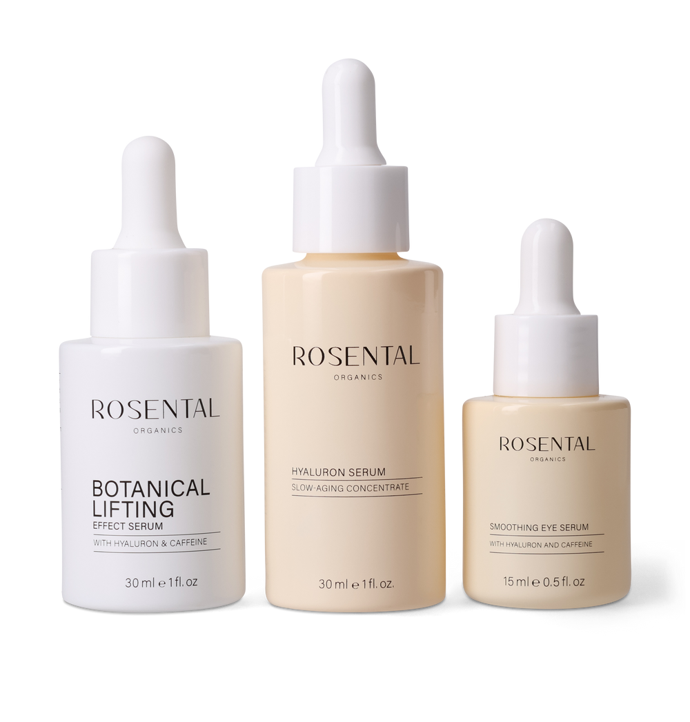 De Botanical Lifting Day Routine van Rosental Organics voor een verstevigende dagelijkse huidverzorging.