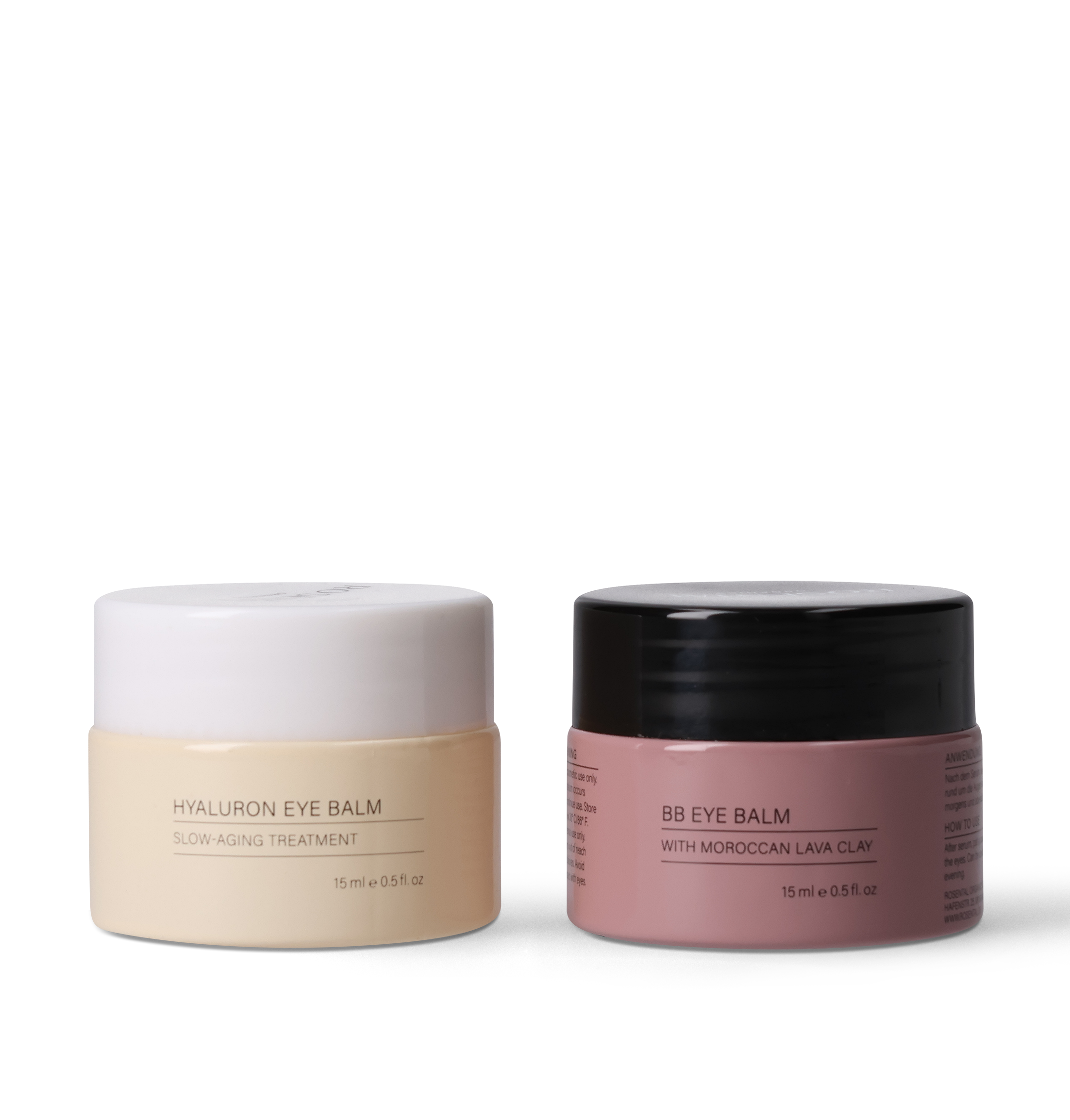 Day & Night Eye Balm Set van Rosental Organics voor oogverzorging overdag en ‘s nachts.