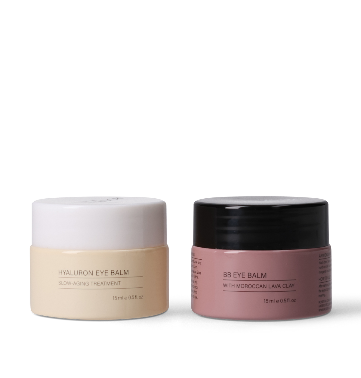 Day & Night Eye Balm Set van Rosental Organics voor oogverzorging overdag en ‘s nachts.